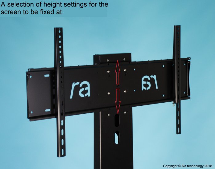 RA-Atlas-Manta-3 Free-Standing. Screens up to 75 inch and 75kg - Click Image to Close
