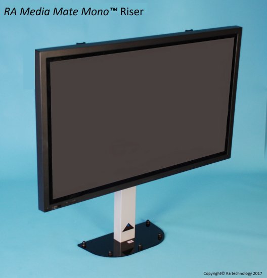 RA Media Mate Mono Riser. Screens up to 55 inch and 45kg - Click Image to Close