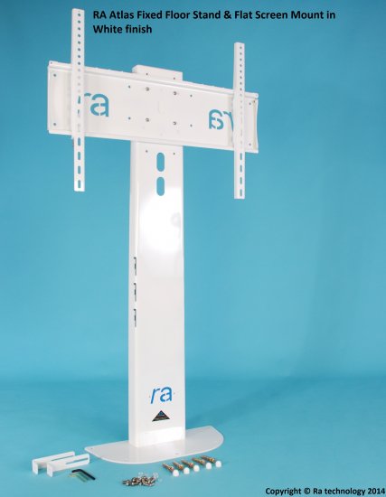 RA-Atlas3 FS Fixed Floor Stand. Screens up to 75 inch and 75kg - Click Image to Close