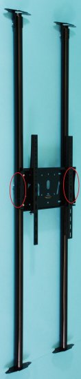 RA Dim five Floor to Ceiling System. Flat Screen Mount Sleeve R - Click Image to Close