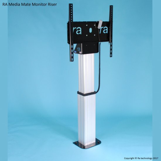 RA Media Mate Monitor Riser. Screens up to 86 inch and 120kg - Click Image to Close